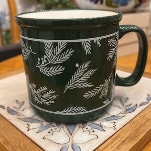 Hallmark green Christmas coffee mug